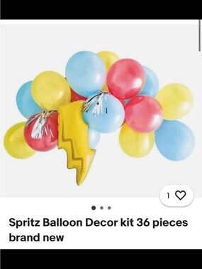 Spritz Lightning Balloon Kit in Yellow, Blue, pink, yellow